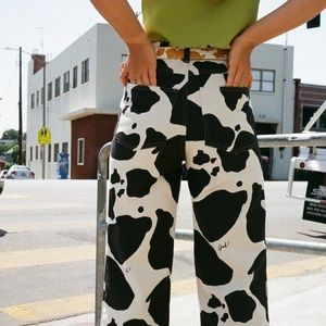 Brand New Lisa Says Gah! Cow Print Robyn Jeans